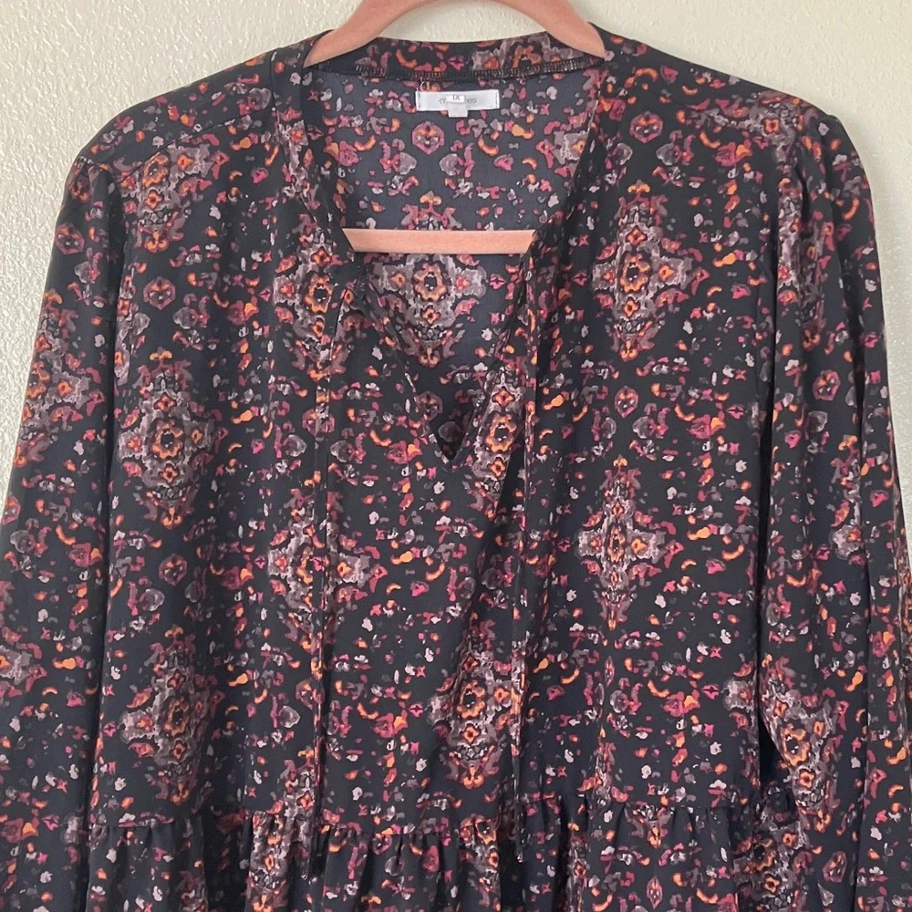 Maurices Tiered Boho Peasant Blouse, 1X
